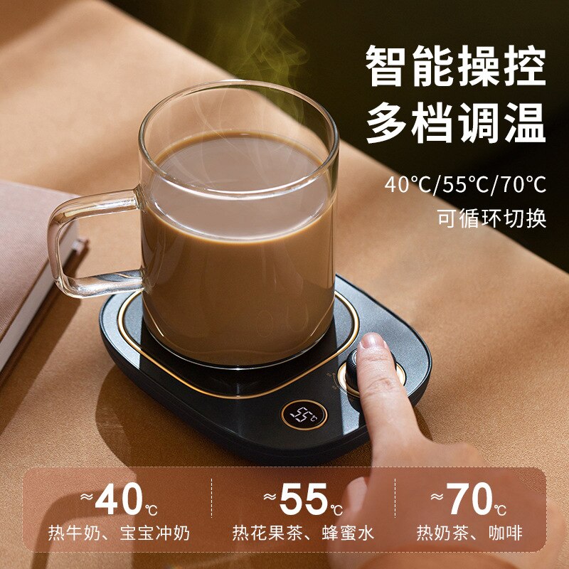 Usb Verwarming Coaster Voor Home Office Koffie Mok Cup Mat Warmer Heater Pad 3 Speed Constante Temperatuur Coaster Met Display
