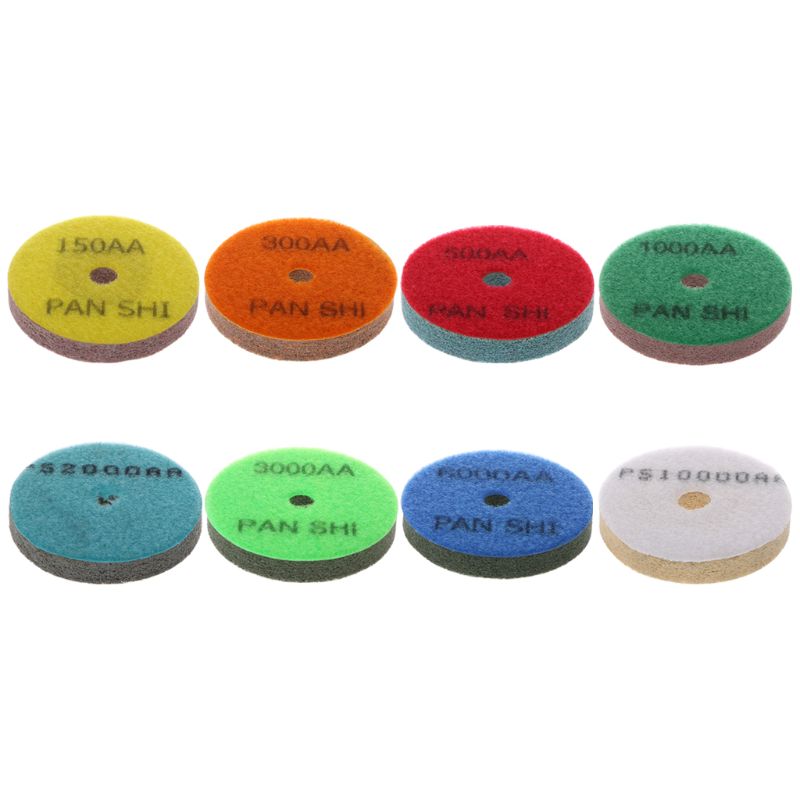 3 &quot; diamant marmor polerpude svamp granit slibning betongulv slibende nylon fiber ren sten skive