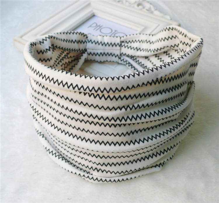 Frugtprint brede hovedbind til kvinder boho knudrede elastiske strandhårbånd til piger hårtilbehør turban bandage: Mørk khaki