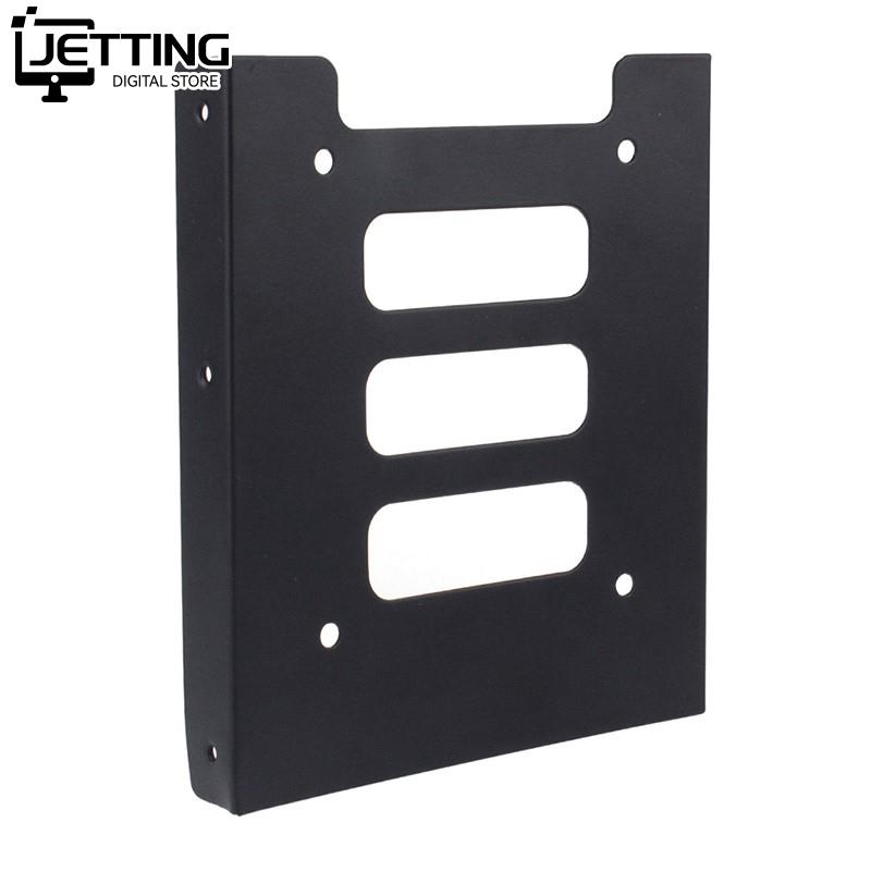 Nyttig 2.5 tommers ssd hdd  til 3.5 tommers metallmonteringsadapterbrakett Brygge 8 skruer harddiskholder til pc harddisk kabinett