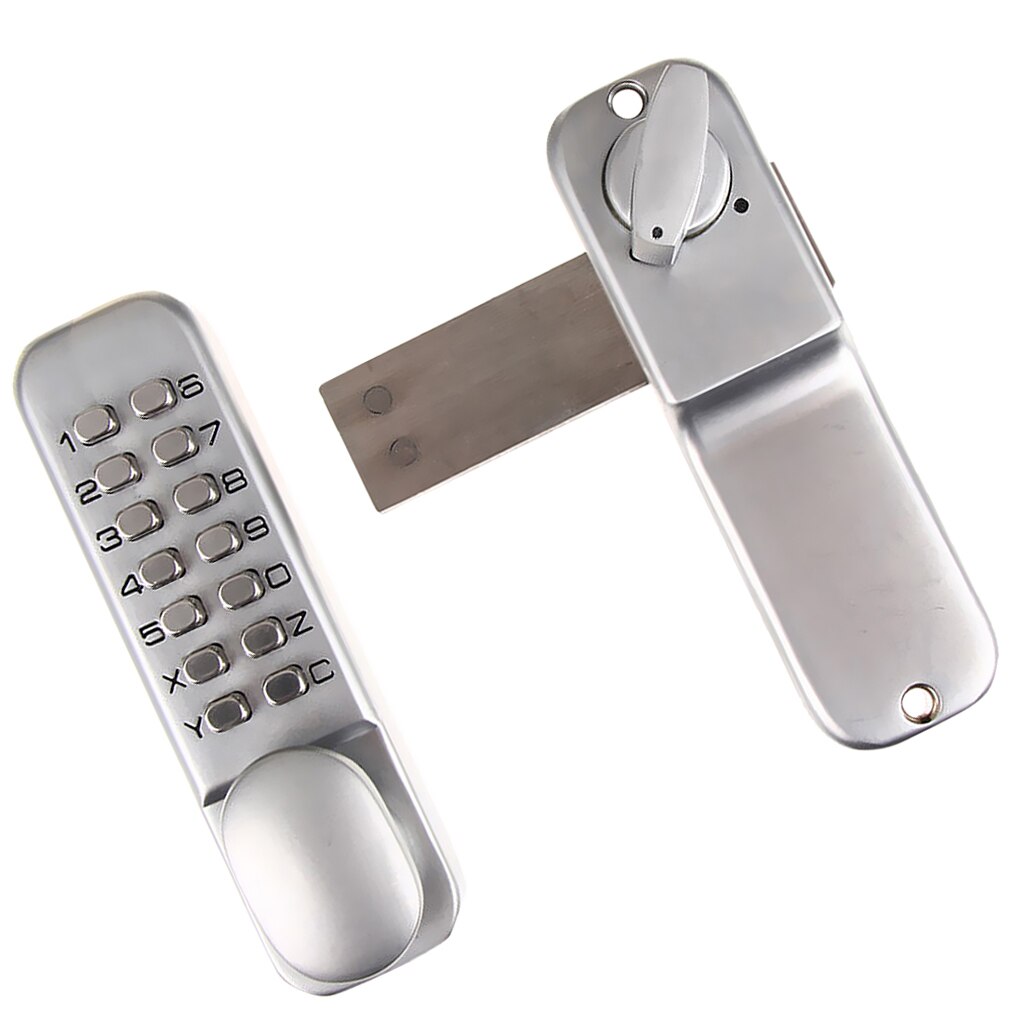 Mechanical Keyless Digital Door Bolt Lock Key Pad Code Combination Access