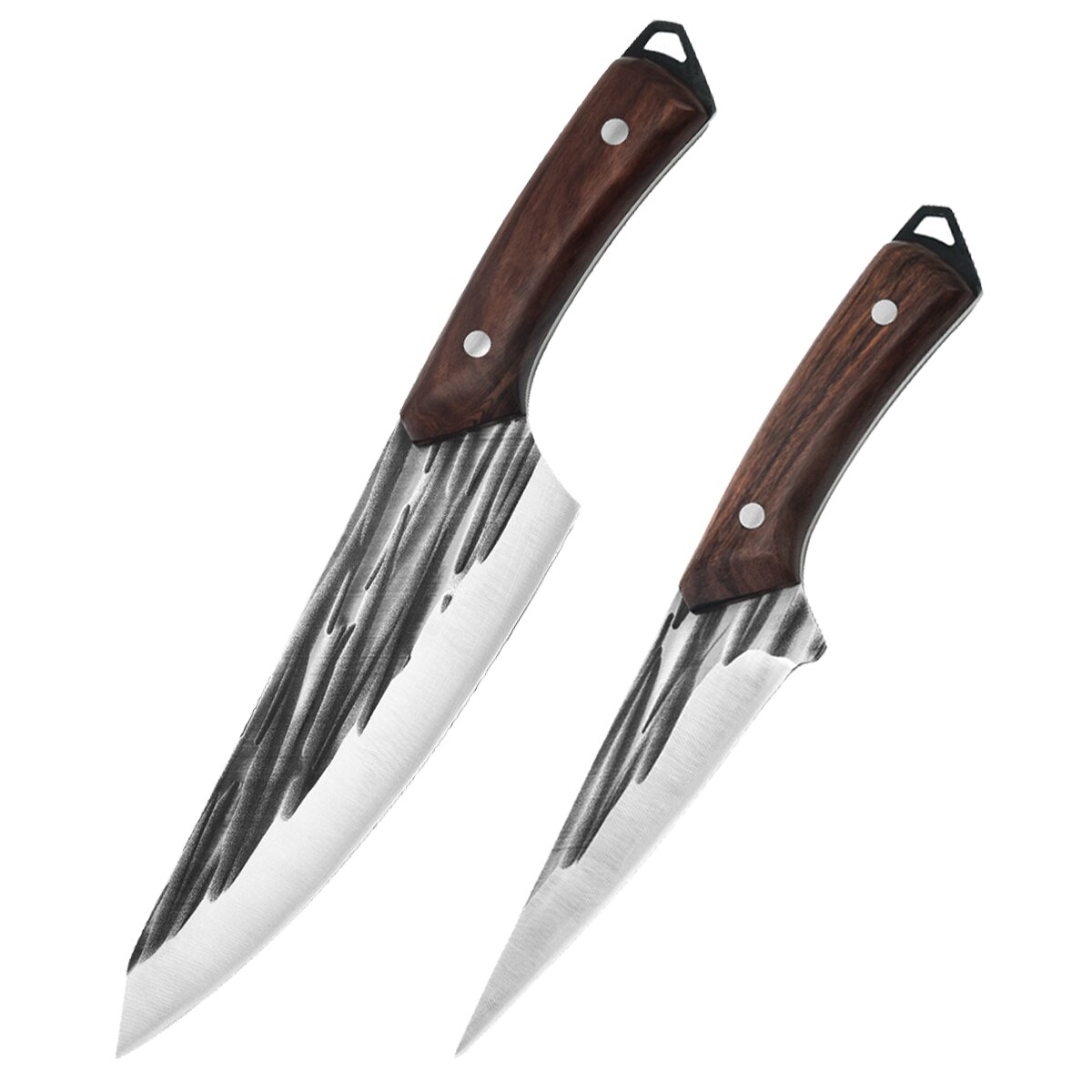 Forged Boning Knife Set Handmade Chef Knife Kitchen Knife High Carbon Steel Chef Knife Set Wooden Handle Knife: Kitchen Knife A- C