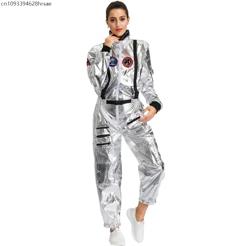 Halloween Erwachsene Silber Astronaut Kostüm Kinder Astronaut Kostüm Paare Spaceman Cosplay Anzug Party Dress Up Geburtstag
