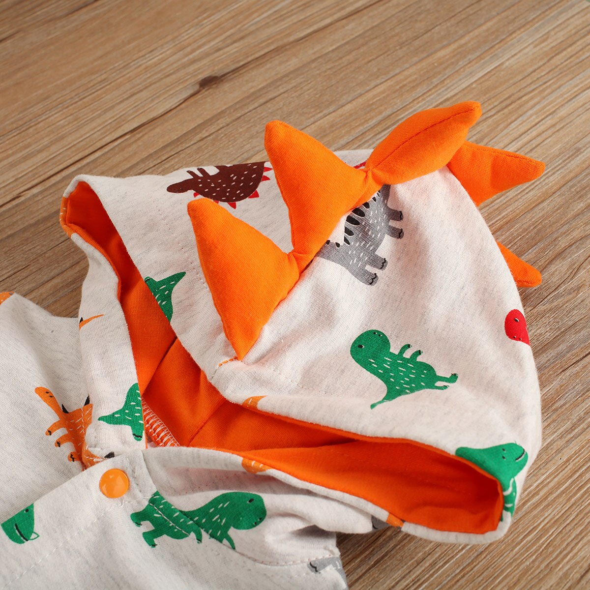 Traje de escalada de dinosaurio para bebé, Pelele de 0 a 24M, ropa con capucha de otoño