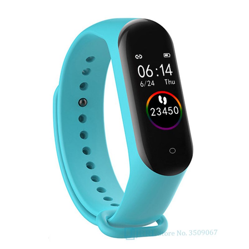 Armband män kvinnor smart klocka telefon android ios blod smartband musik spela kontroll tryck övervaka hjärtfrekvens smart band: Mintgrön