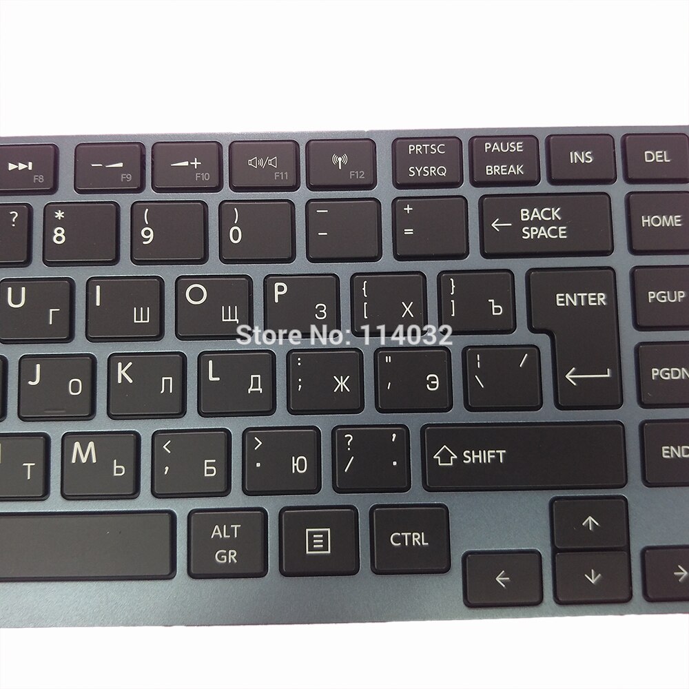 Teclados iluminados rusos para Toshiba R830 Z935 R835 R705 Z830 Z930 RU, teclado negro con marco gris PK130T71B08 N860-7837-T413