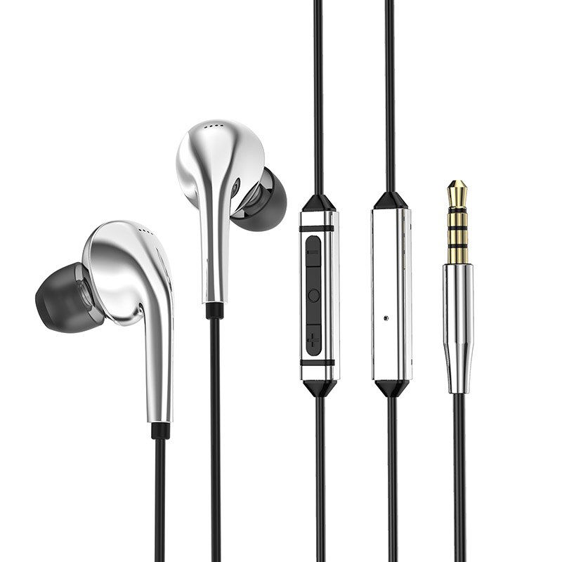 Blon BL-T3 BLT3 Diamant Spiegel Hifi In Ear Oortelefoon 11Mm Composiet Membraan Hoofdtelefoon Noise Cancelling Oordopjes Blon BL-03: Silver with mic