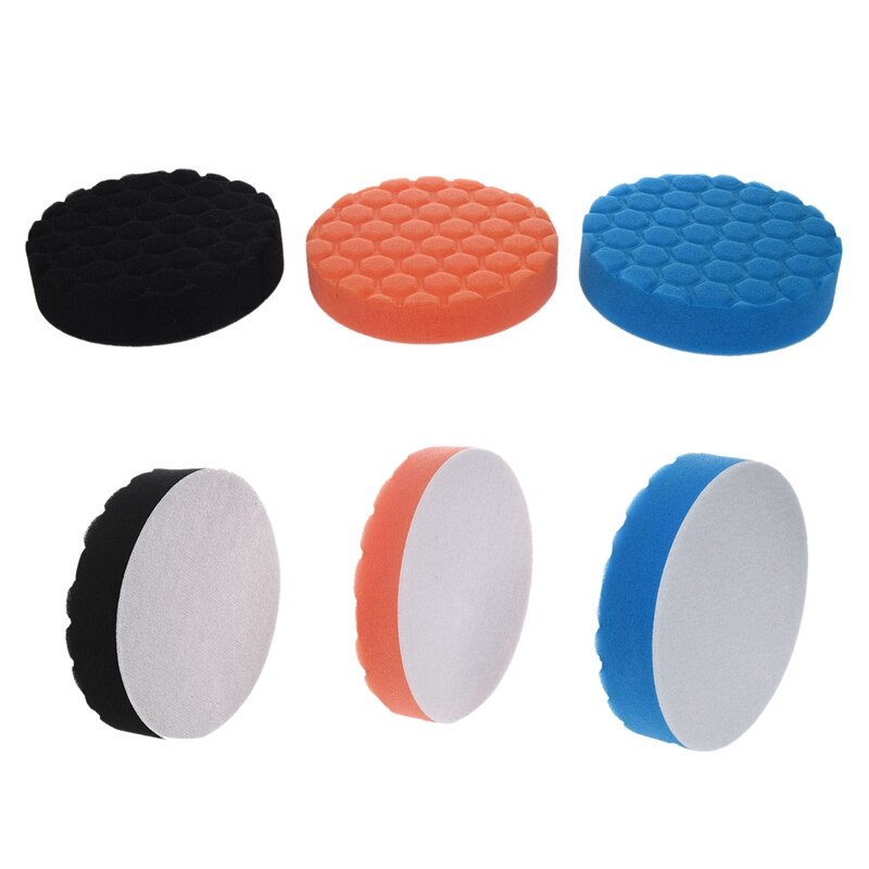 6x Hex-Logic Buff Buffering Polishing Pad Kit For Auto Car Polisher 5 Inch & 6 Inch