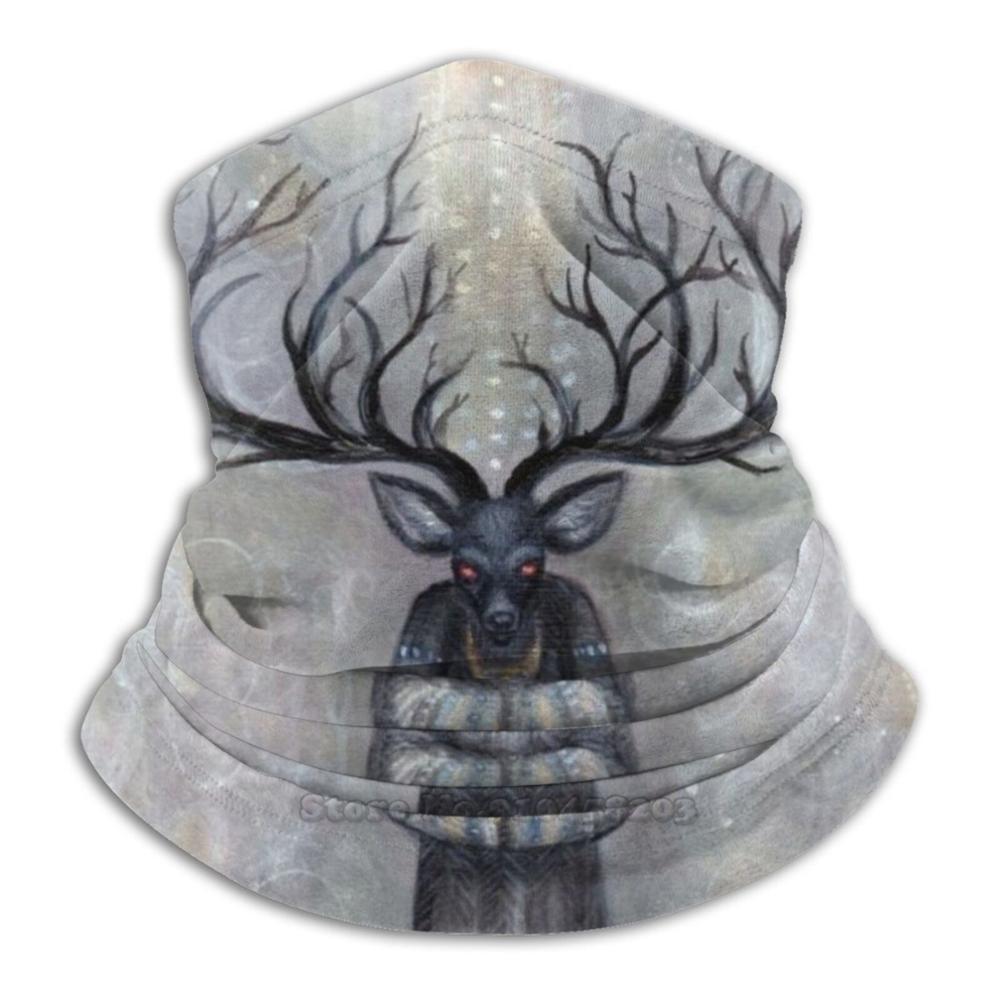 Bos Guardian Bandana Sjaal Masker Sjaals Halswarmer Hoofddeksels Cernunnos Pagan Herten Gehoornde God Pansexual Herten Man Bos Magic: Default Title