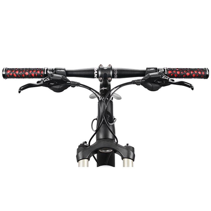 ROCKBROS-empuñaduras de manillar para bicicleta de montaña, ultraligeras y a prueba de golpes, con bloqueo de puños de goma para bicicletas BMX