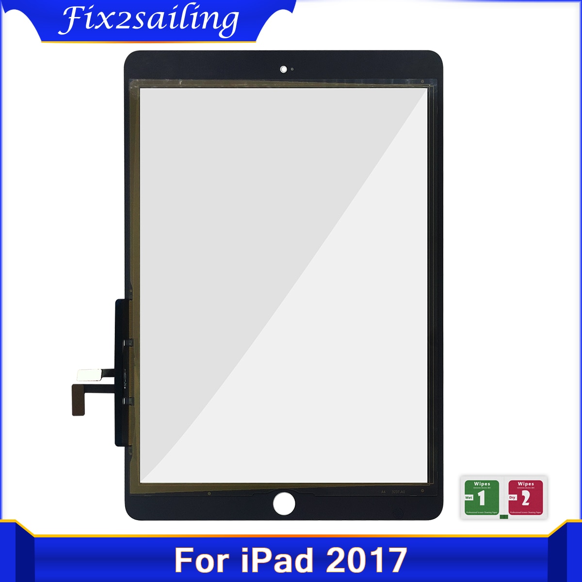 For iPad Touch Screen Digitizer For iPad 5 iPad 9.7 A1822 A1823 Screen Glass Touch Panel Replacement Sensor 9.7 inch