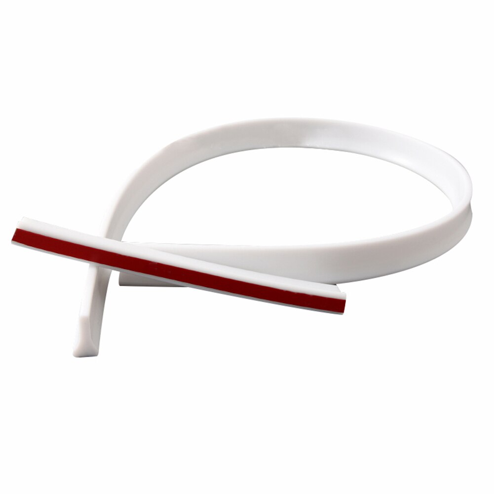 Shower Door Dam Water Stopper Collapsible Shower Threshold Water Barrier for Bathroom Kitchen NE: White