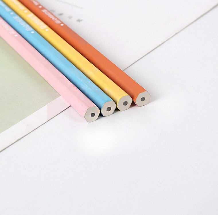 12pcs/pack Cartoon Animal Pig Animals HB Standard Pencil With Eraser Kids Office School Writing Pen Touch Stationery Supplies