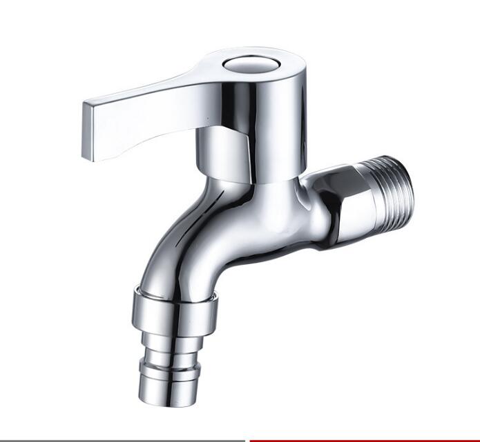 Dofaso Double faucet Wall Mount Washing Machine mop faucet Multi-function outdoor Balcony Water Tap Laundry Bibcock taps 4&#39;&#39;: short tap