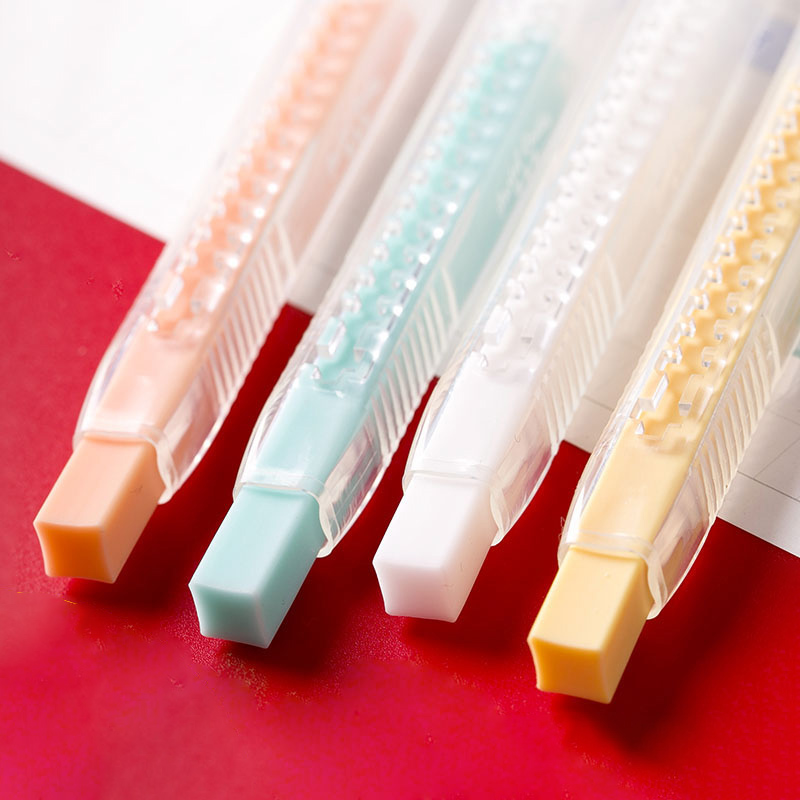 Japanese KOKUYO Push-pull Pencil Eraser Rubber Sketch Painting Art Stationery Cute Kid Student School Supplies