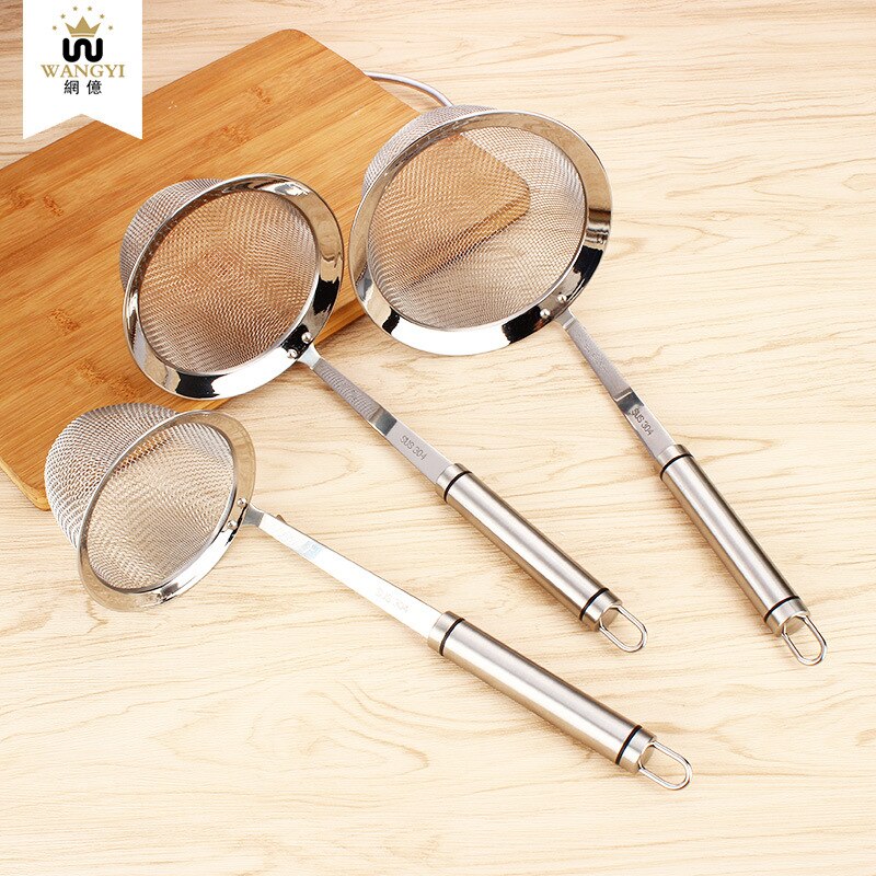 Acero inoxidable 304 fritura cesta mini alimentos colador cocina herramienta de cocina colador olla colador