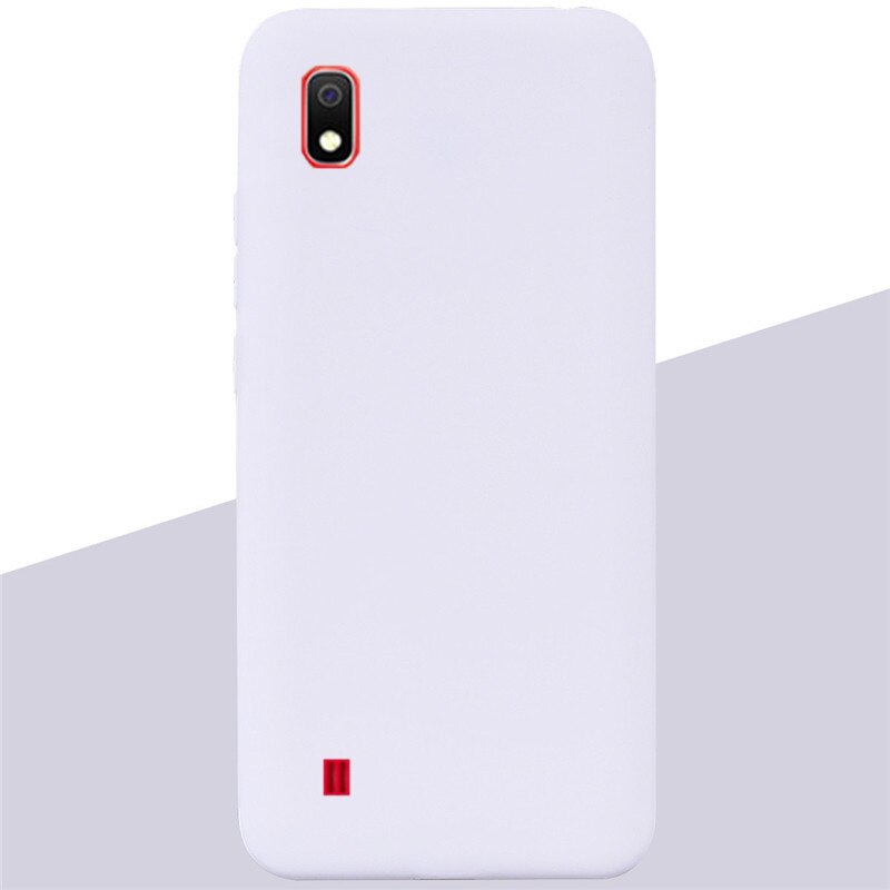 Silikon Fall Für Samsung Galaxy A10 Fall Weiche TPU Zurück Abdeckung Telefon Fall für Samsung A10 EINE 10 SM-A105F a105 Silikon Abdeckung: 16 White