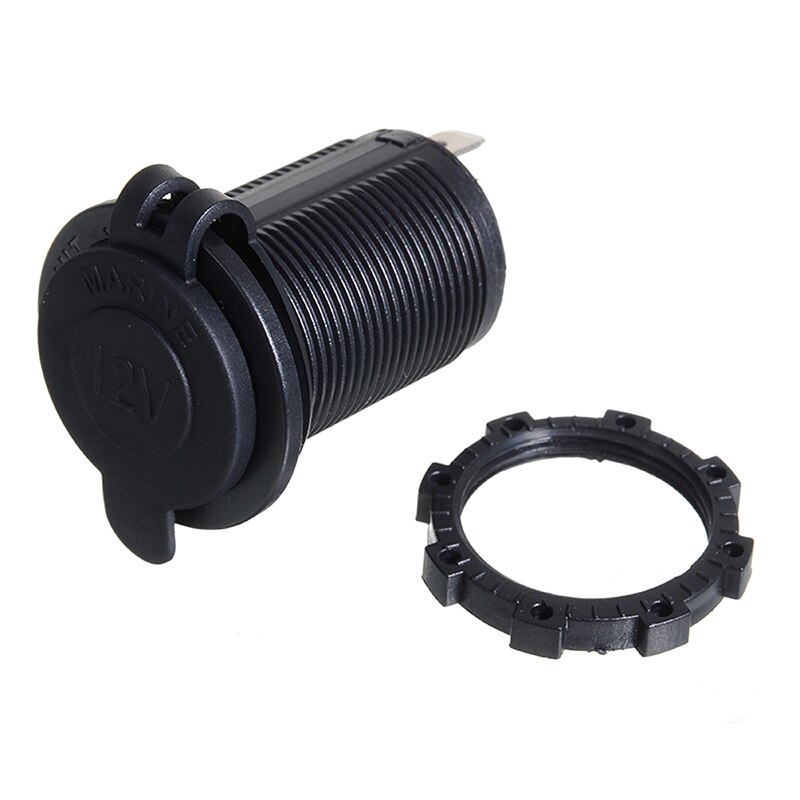12V Waterproof Car Cigarette Lighter Socket Power Plug Outlet For Boat Motorcycle Auto Heat Resisting Plastic Power Socket