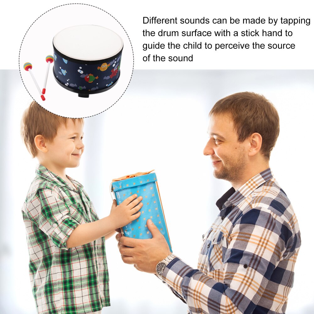 Hand Drum Percussion Wood Frame Drum Children Musical Instrument