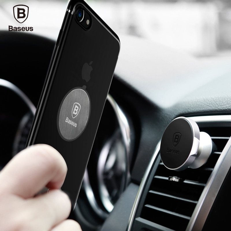 Baseus disque magnétique pour support de voiture, pour support de voiture pour téléphone, 2 pièces de feuilles de fer en métal et en cuir, utilisation de plaques, support magnétique pour support Mobile
