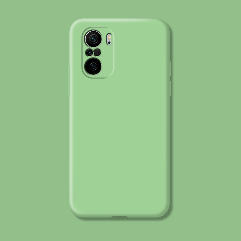 Para Xiaomi Poco F3 funda trasera de silicona fundas de teléfono para Poco F3 funda suave TPU a prueba de golpes Redmi K40 funda de silicona Coque: ABS / Verde claro