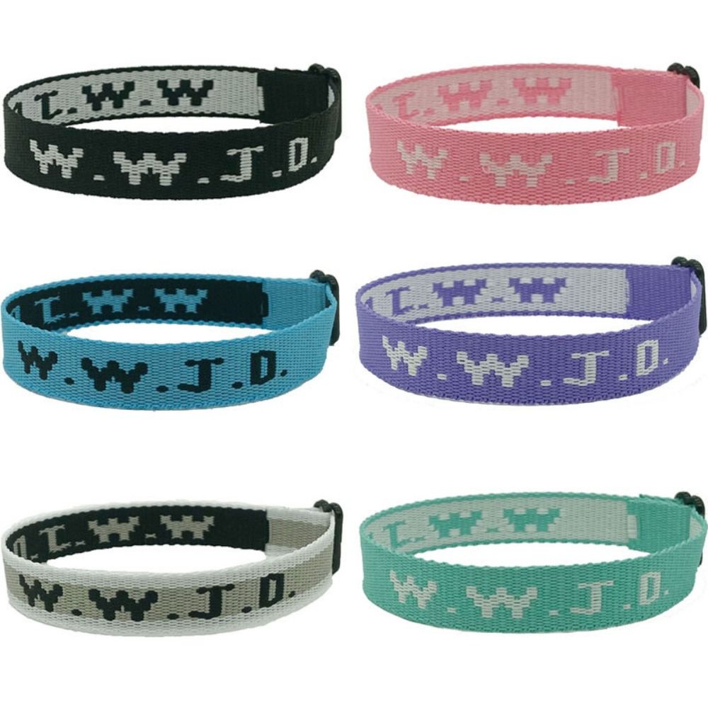 WWJD Bracelet en corde tressée ce qui ferait Jésus Bracelets faits à la main Bracelets religieux inspirants pour femmes hommes