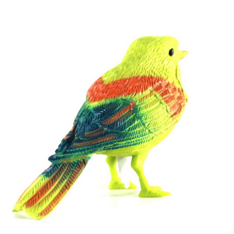 Voice Control Music Bird Toy Simulation Cute Sing Song Bird Toy Doll Funny Electronic Pet Cage Decoration Toys Morning Bird