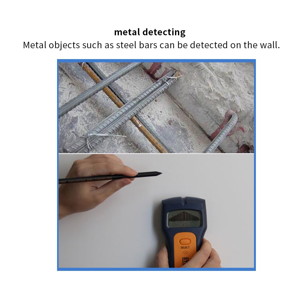 Diepte Metaaldetector Verborgen Stud Finder Verborgen Draad Detector Muur Scanner Hout Stud Metalen Kabel Detector Met Alert