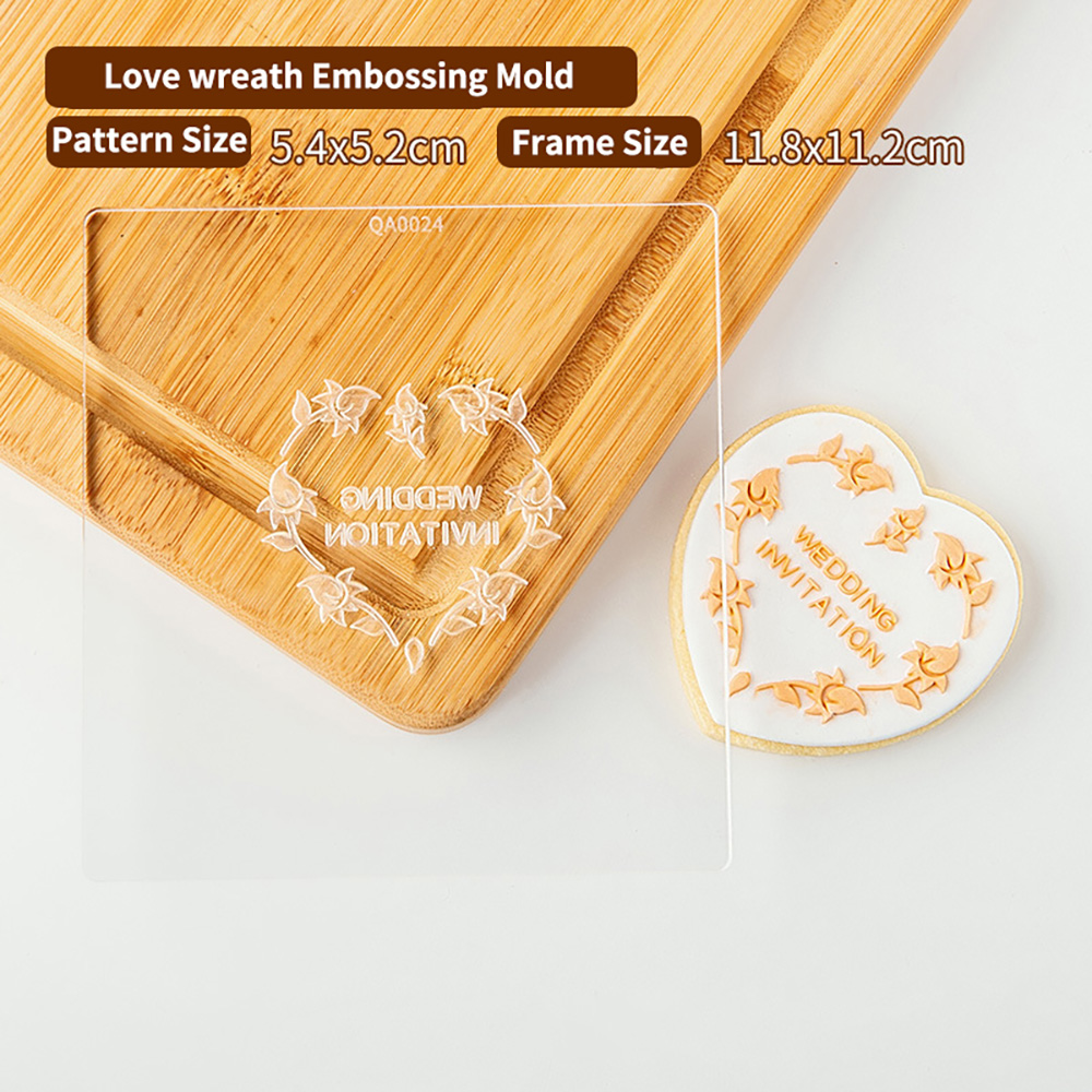 Verktøy for bryllupskakedekorering, kakepresse, stempel, pregemaskin, kjeksutstikker, fondant, sukkerhåndverk, kakeutstikkere, form, kakeform: Multi