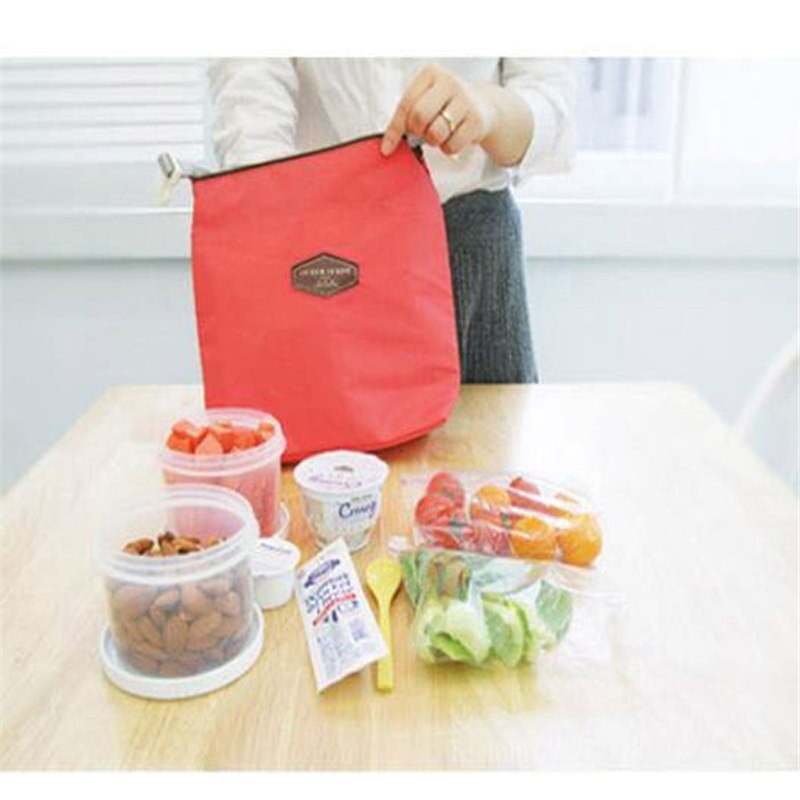 Mittagessen Tasche Neue Tote Tragbare Isolierte Cooler Wasserdichte Lebensmittel Lagerung Tasche Rot Für Frauen Männer Kid 225