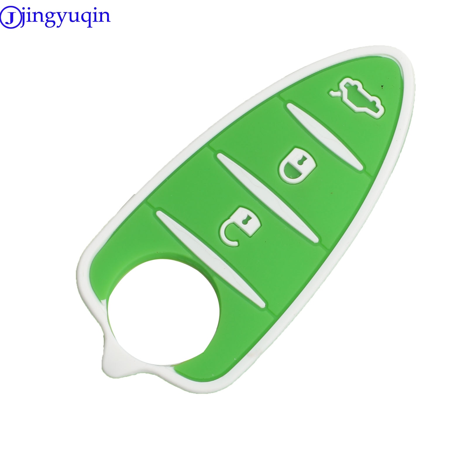 Jingyuqin kluczyk robić samochodu podkładka gumowa pokrywa 3 przyciski robić Alfa Romeo Mito Giulietta 159 GTA pokrywy skrzynka