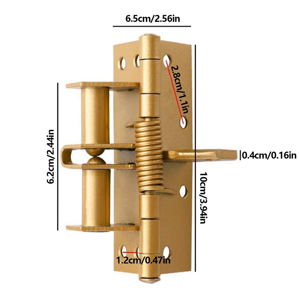 4 Zoll Position ierungs scharnier feder Automatisches Tür schließ scharnier Holztür scharnier Küchen-Multifunktions-abnehmbare Feder scharniere: Gold