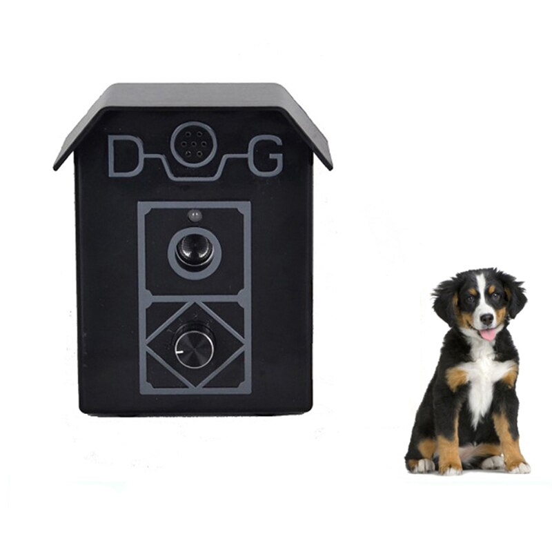 Hundetræningsværktøj vandtæt anti gøen controller kæledyr ultralyd stop bagning hjemmehave hund uden batteri
