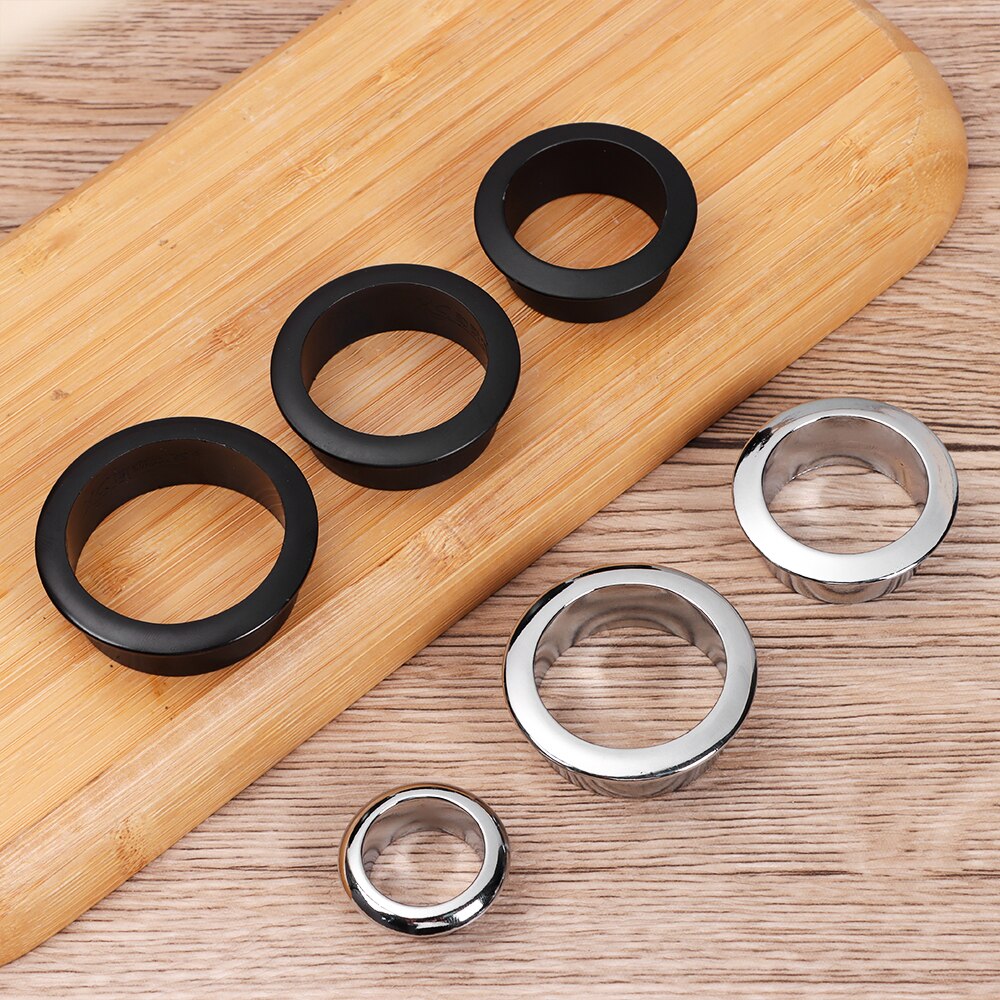 Zinc Alloy Computer Desk Cable Grommets Wire Hole Cover Cabinet Vent Hole Decor Plug Cable Outlet Port Cable Winder