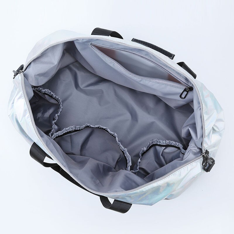Gym väska pärlemorskinnande kvinnor träning handväska med skor ficka vattentät yogapaket resor duffel balso sac de sporttas