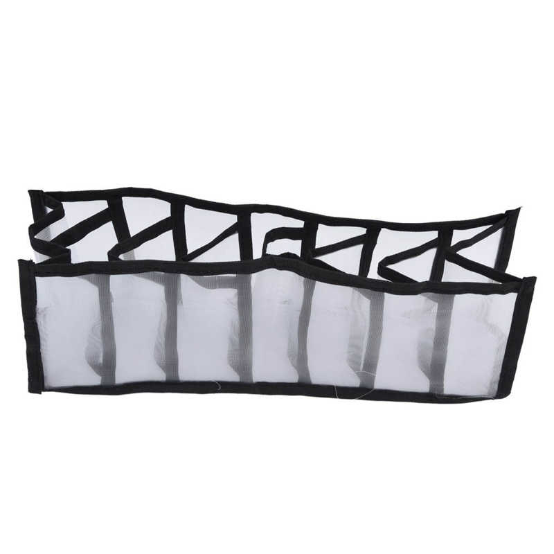 Drawer Organizer Multi Purpose Underwear Storage Box for Panties for Bras for Socks: 7 cells