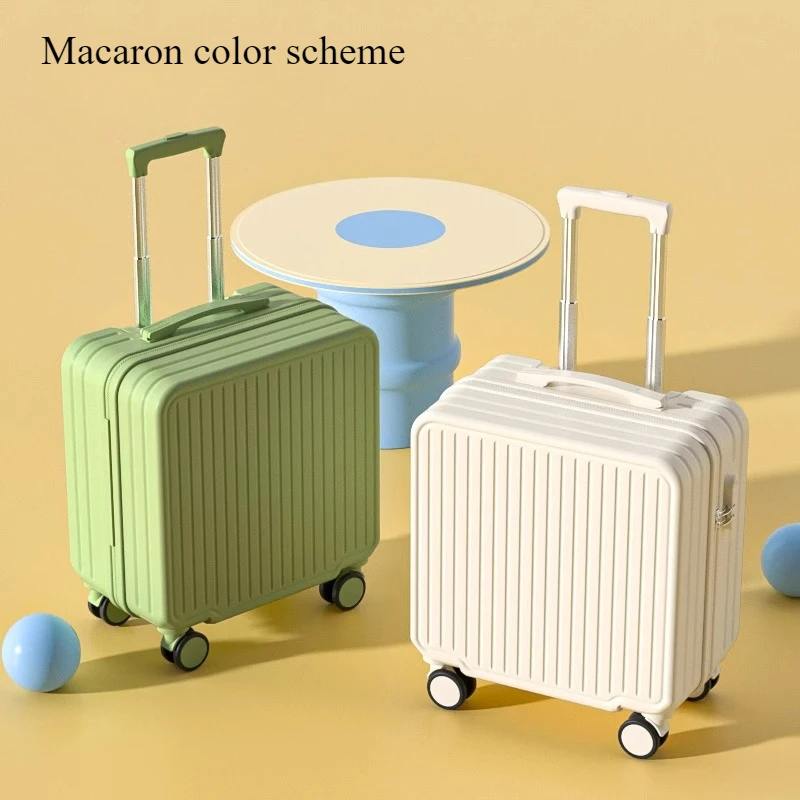 Mini Storage Travel Case with Wheels , TSA Approved Cabin Bag, Lightweight Password Lock Suitcase for Airplane, Home & Office