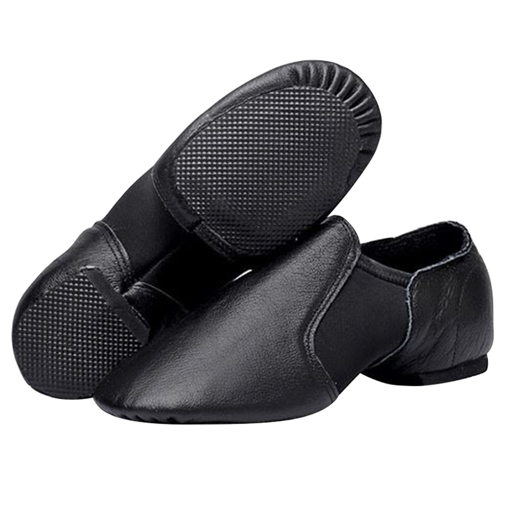 Læder slip-on elastiske sko alle størrelser voksne børn splitsål jazz sko: Beige / 41