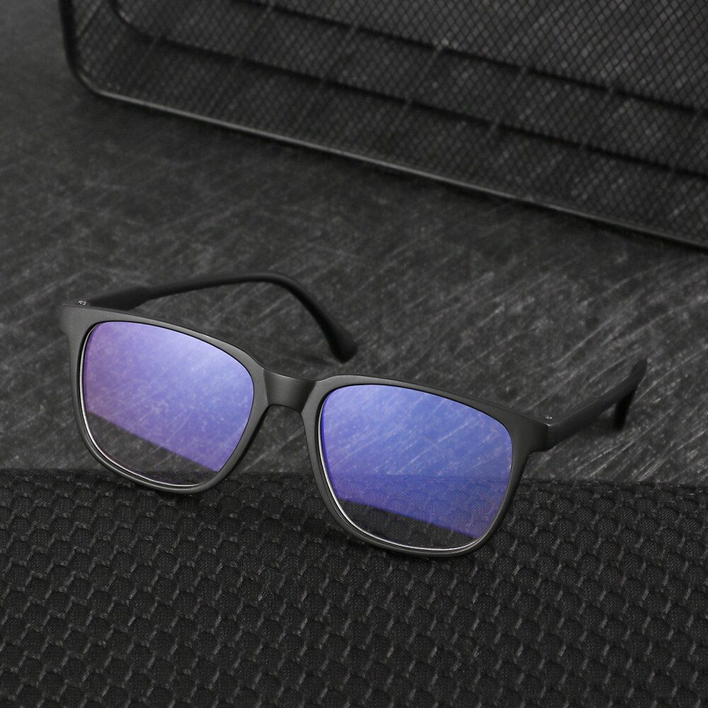 Square Anti Blue Light Glasses Frame Women's Eyeglass Frame Computer Eyeglasses Vintage Men Spectacles Transparent Frames