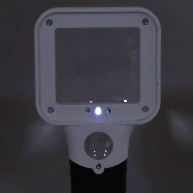 Handheld Magnifier LED UV Lights Handheld Magnifying Glass Shatter Proof Illuminated Scratch Proof for Reading for Low Eyesight