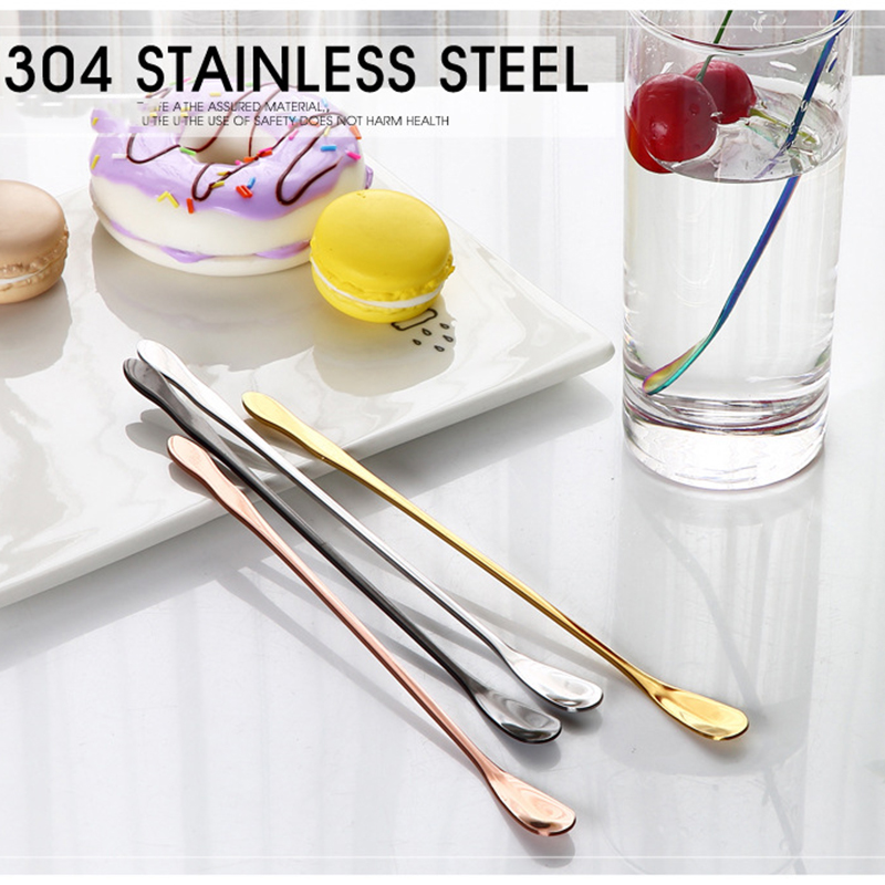 Unibird 1Pc Vintage Stirring Tea Spoon Swizzle Stick with Long Handle Cocktail Stirring Spoon Mixing Coffee Spoon Bar Tool