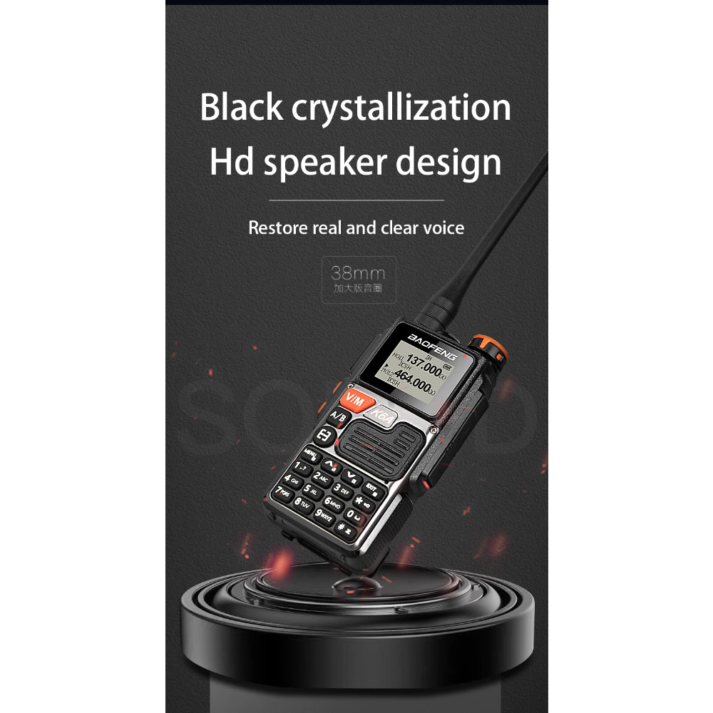 baofeng UVK6 Walkie Talkie Am Fm Two Way Radio Commutator Station Ham Wireless Set Long Range Receiver Quansheng UV-K6