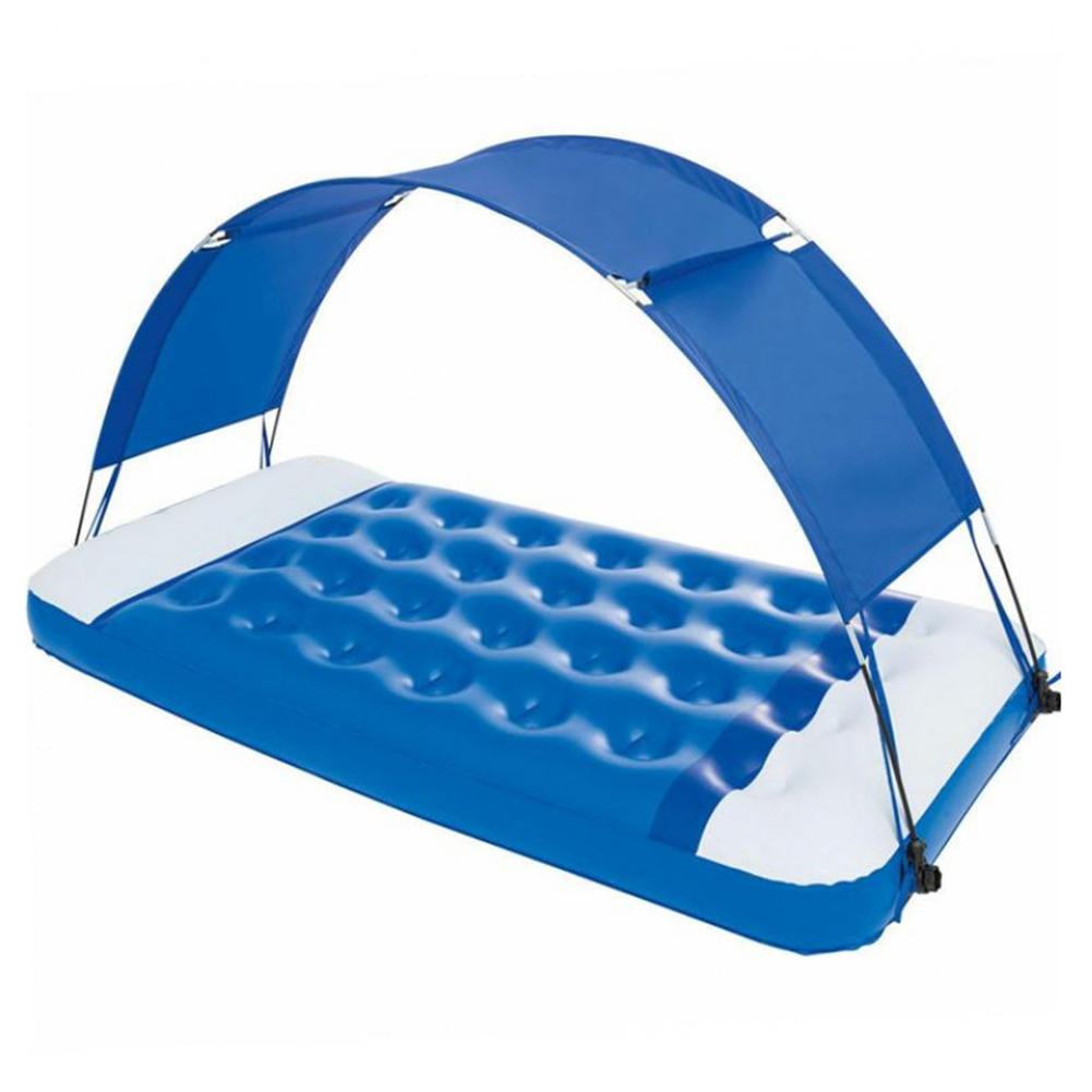 Pool Float Inflatable Water Lounge Abrasion Resistant Swim Float With Removable Canopy For Outdoor Pool Party Water Fun: 4kg