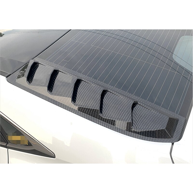 Car Carbon Fiber ABS Window Louvers Shutters Cover for Honda Civic Sedan: Default Title