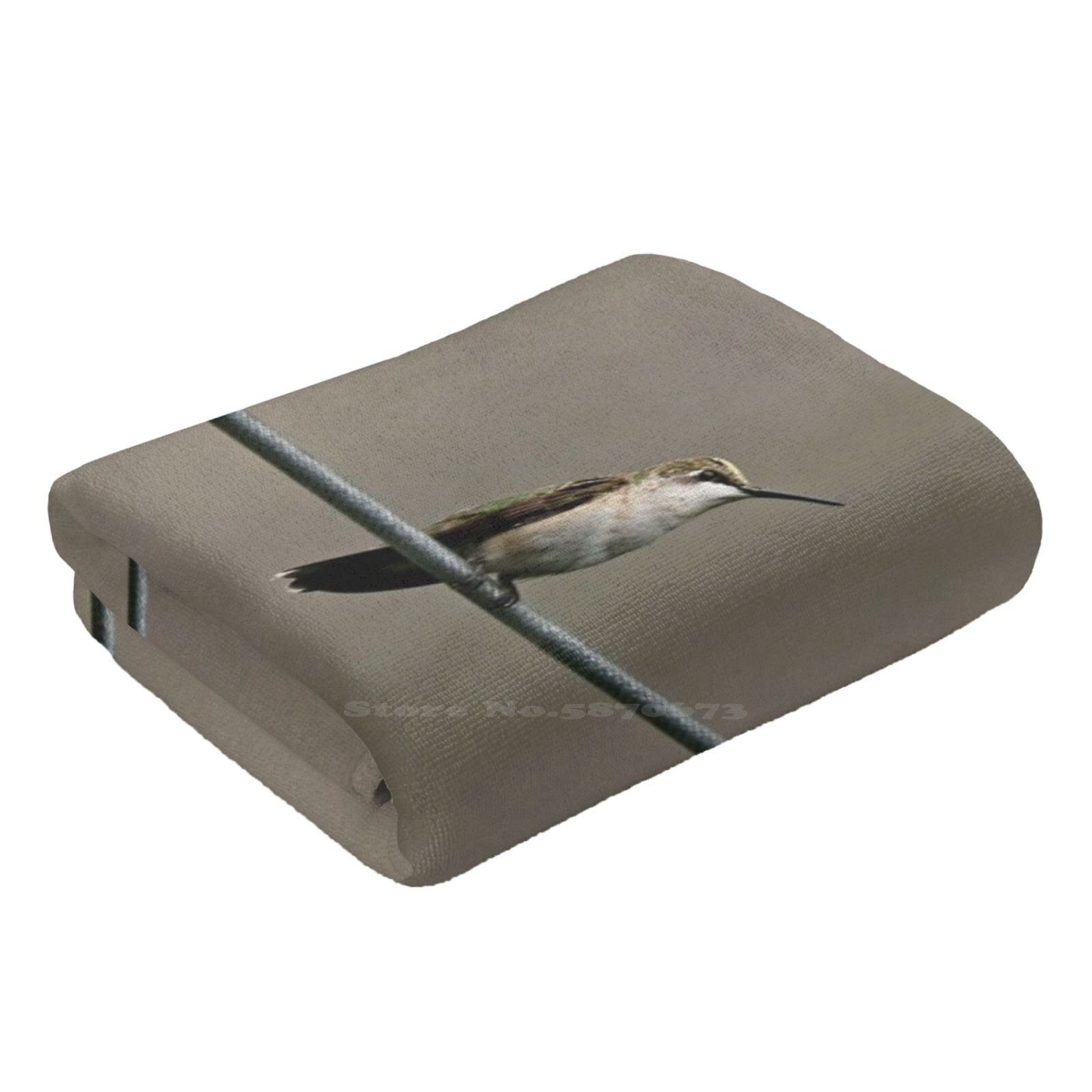 hummer na linii drukuj myjka twarz miękki ręcznik koliber rubinowy dławiony koliber rubinowy gardło hummer malutki ptak długi dziób