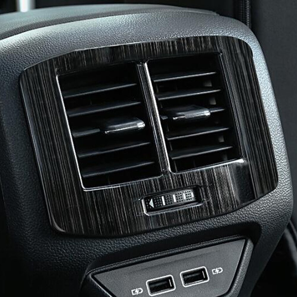 Para Volkswagen t-roc TROC , accesorios, reposabrazos Interior, rejilla de ventilación trasera, cubierta de acero inoxidable, Panel DE SALIDA AC embellecedor