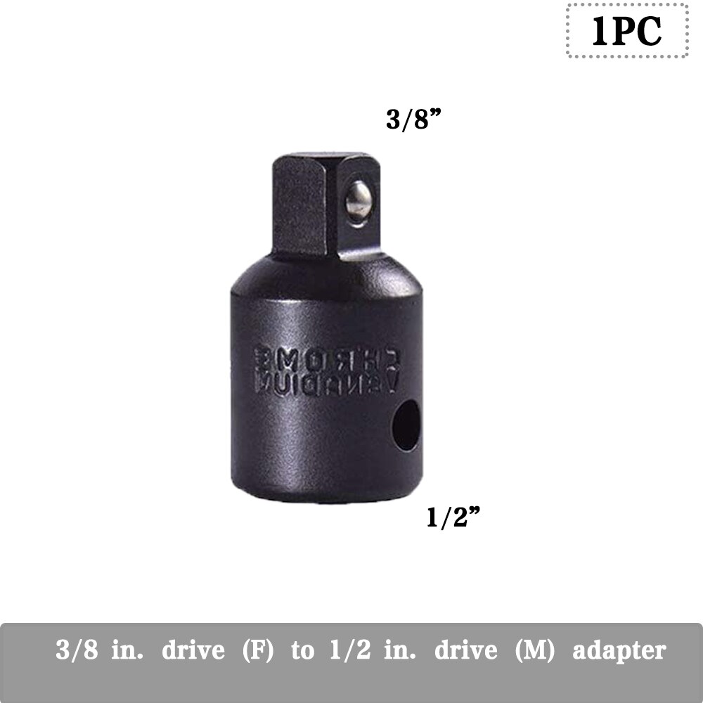 1pc 1/4 3/8 1/2 Socket Ratchet Converter Adapter Reducer Air Impact Craftsman Socket Wrench Adapter Repair Tools: D