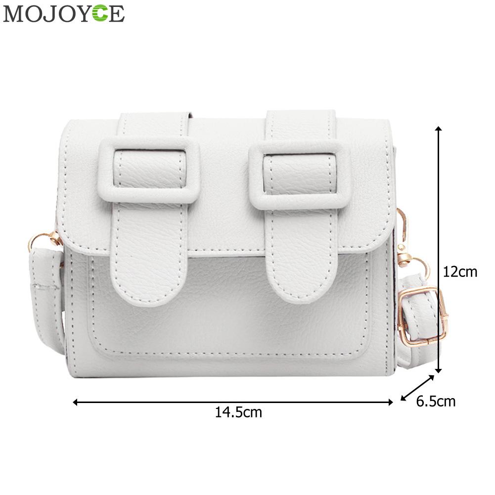 Casual Hit Color Women Shoulder Bags PU Leather Flap Crossbody Handbags Purse Popular Simple Female Daily Bag