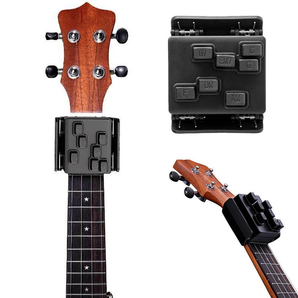Learning System Beginner Trainer Practrice Aid Portable Ukulele Chord Musical Practice Chord Tool