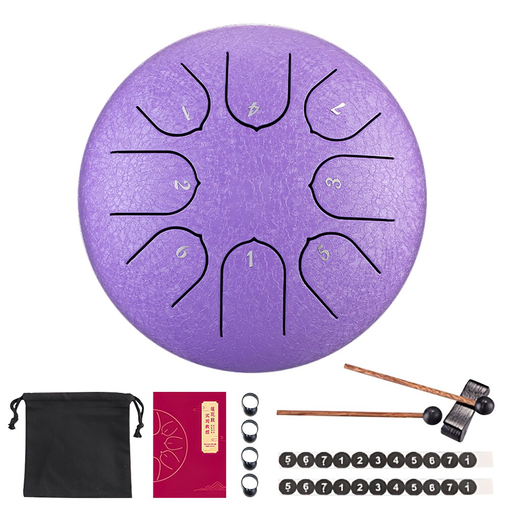 Hvru – tambour éthéré 6 pouces, 8 tons, série haut de gamme, Instruments de Percussion, réglage C, pour adultes et enfants,: 02(6 inch)